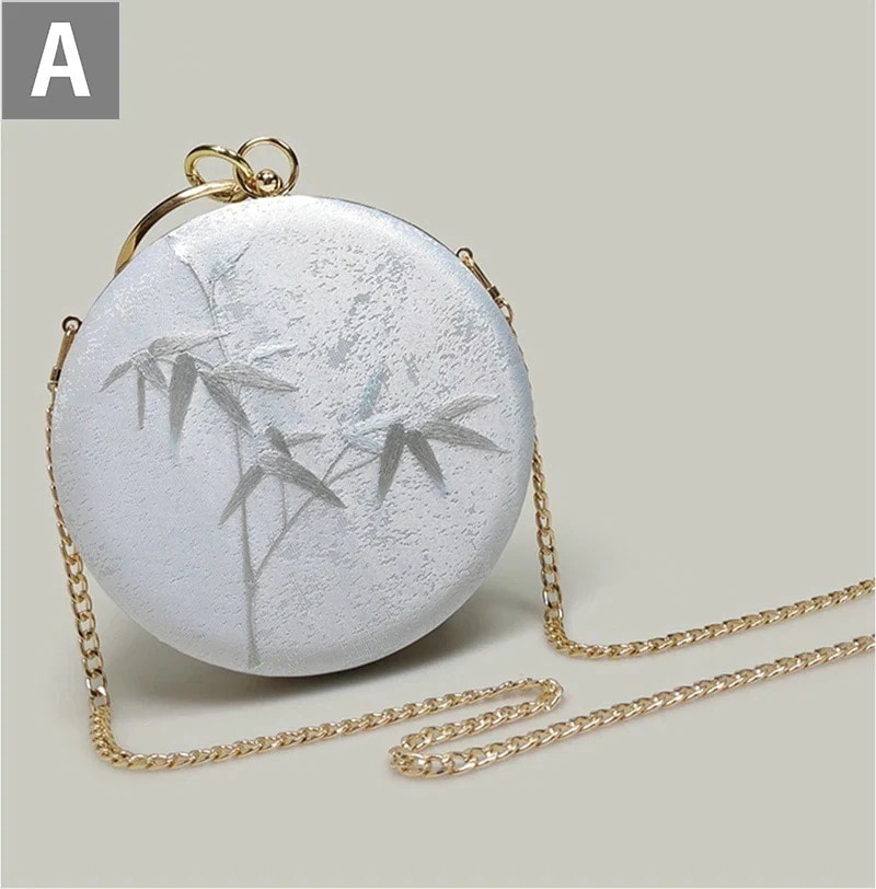 チェーン 花 クラッチバッグ ナチュラル 披露宴 パーティーバッグ ママ ハンドバッグ フラワー 休日 ゴールド ホワイト モダン 二次会 謝恩会 お呼ばれ ショルダーバッグ