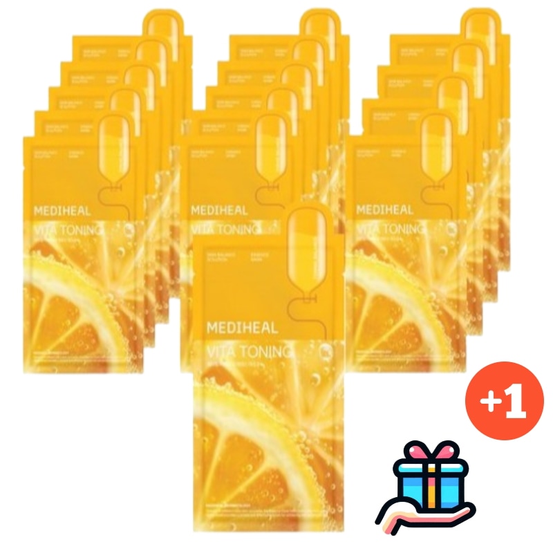 [4週企画セット]NEWビタトーニング エッセンス マスクパック 14+1枚 全15枚 大容量 人気 韓国 顔パック シートパック マスクパック デイリー 吸水力 栄養 保湿 活力 弾力 コラーゲン