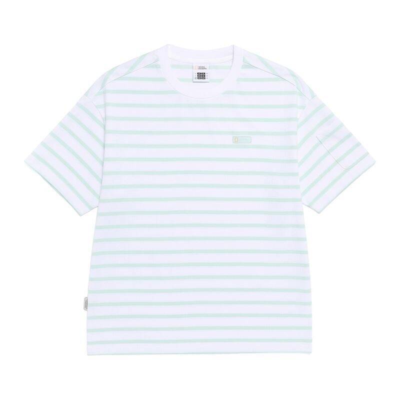 ナショナルジオグラフィック NATIONALGEOGRAPHIC N262UTS030 ストライプ セミオーバーフィット ポケット半袖Tシャツ MINT N262UTS030069 420067
