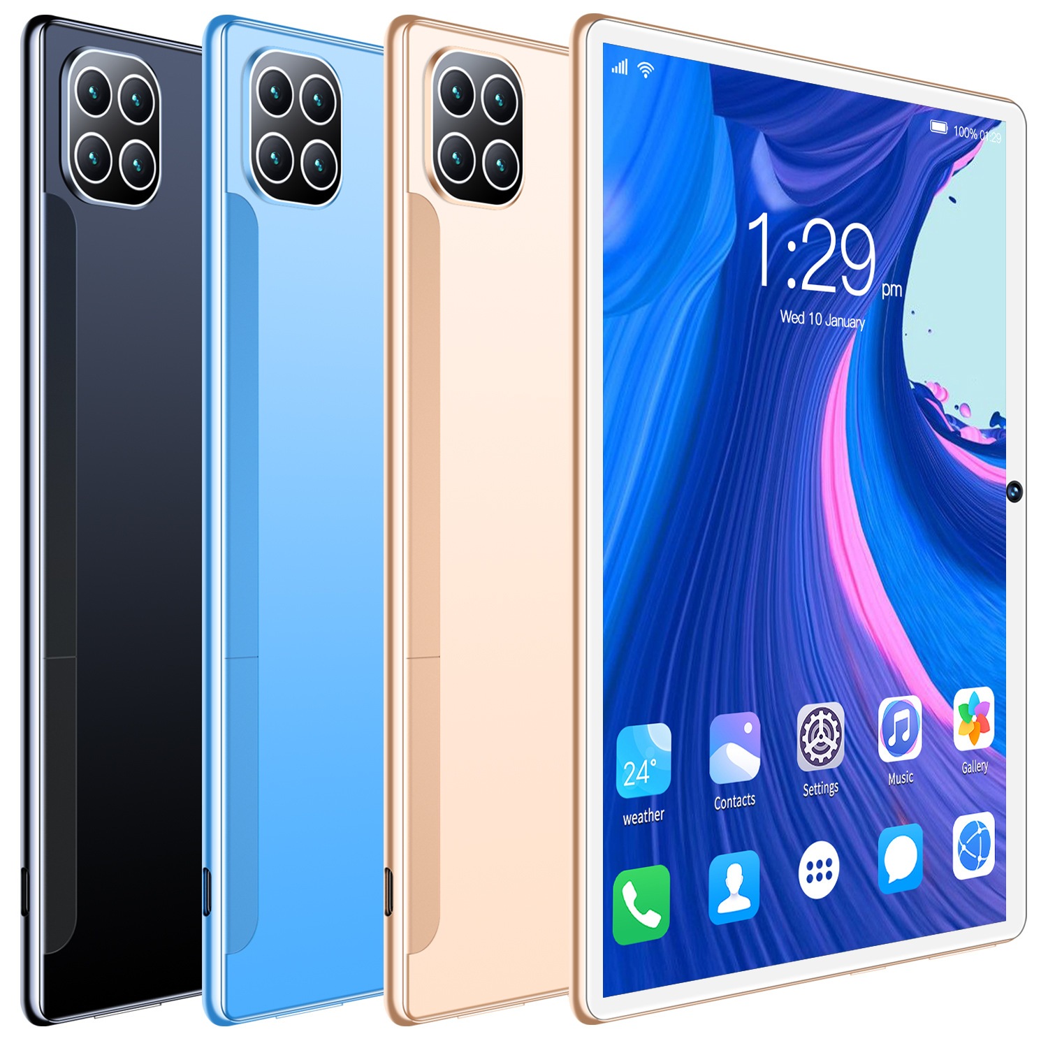8.1インチスマートタブレットBluetooth GPS 4G通話高精細Android 12 5G Bluetooth 5.0 12GB+512GBメモリデュアルカードSIM GPS