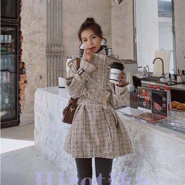 チェスターコート レディース ロング丈 秋冬アウター 無地 ラシャコート レディース ジャケット 通