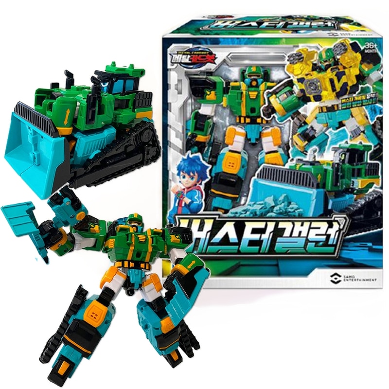メタルカードボットバスターガロン重装備ブルドーザー変身ロボット車のおもちゃ