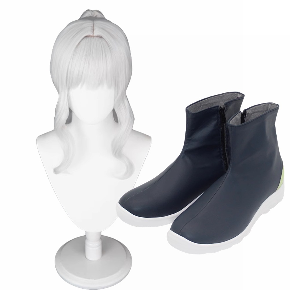 小鈎 ハレ コスプレ靴 ブーツ ウィッグ付き コスプレ 演出服 アニメ 祭り ハロウィン クリスマス 学園祭 文化祭 仮装