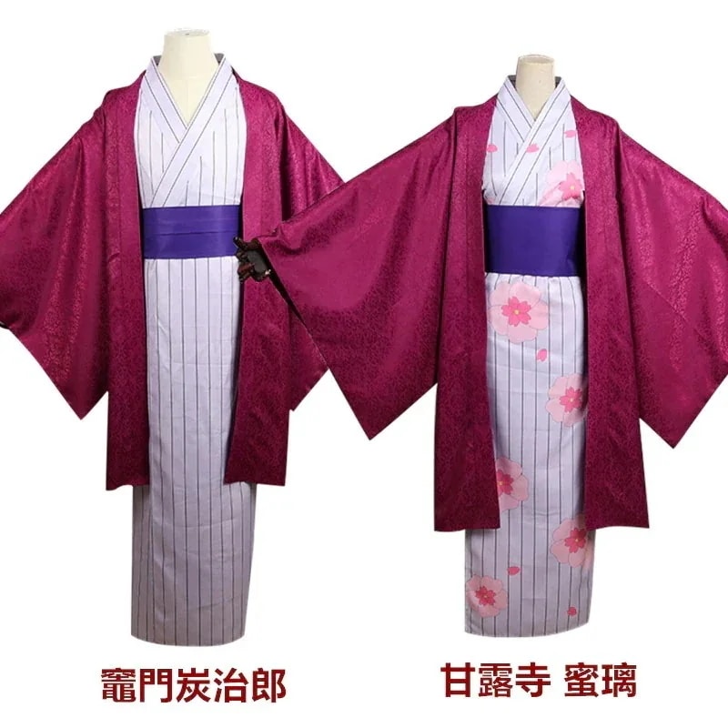 仮装 変装 ハロウィン コスチューム コスプレ衣装 浴衣 甘露寺蜜璃 竈門炭治郎 刀鍛冶編 スーツ ハロウィン 2023年新作入荷コスプレ