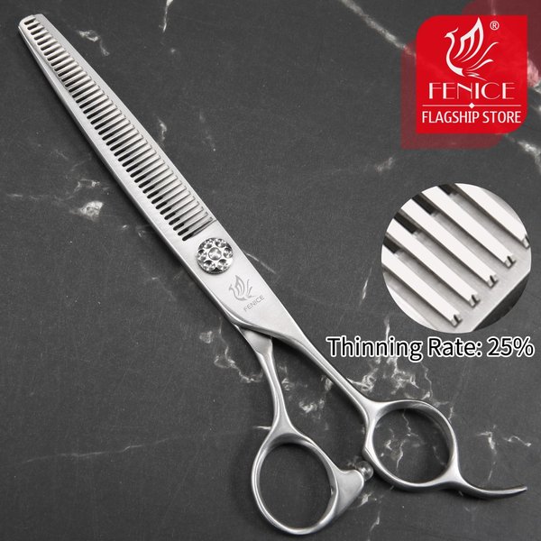 フェニスプロフェッショナルペットグルーミング間伐鋏犬用トリマー機器日本440C間伐率25％