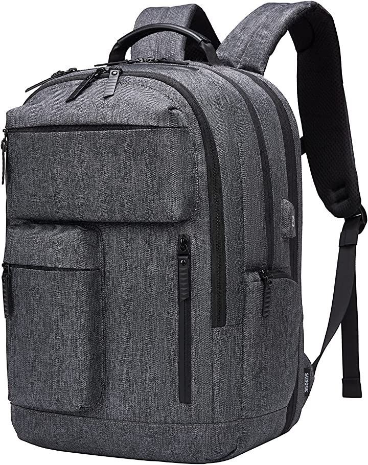 リュック リュックサック バックパック メンズ ビジネスリュック YKKファスナー PCラップトップバックパック 15.6インチ(1.ダークグレー)