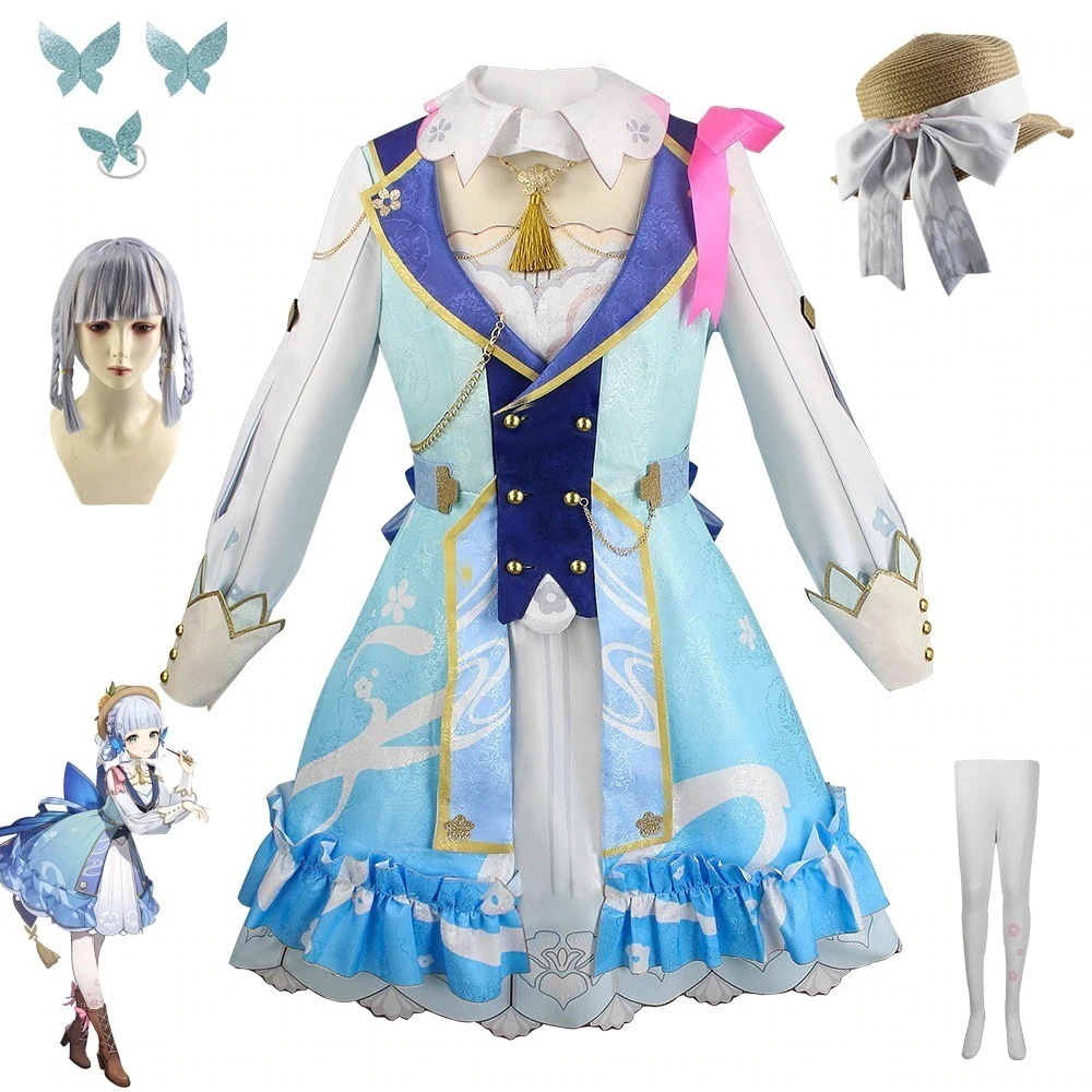 元神花時から手紙コスプレ神里綾華新スキン花時から手紙スカートcos服現発