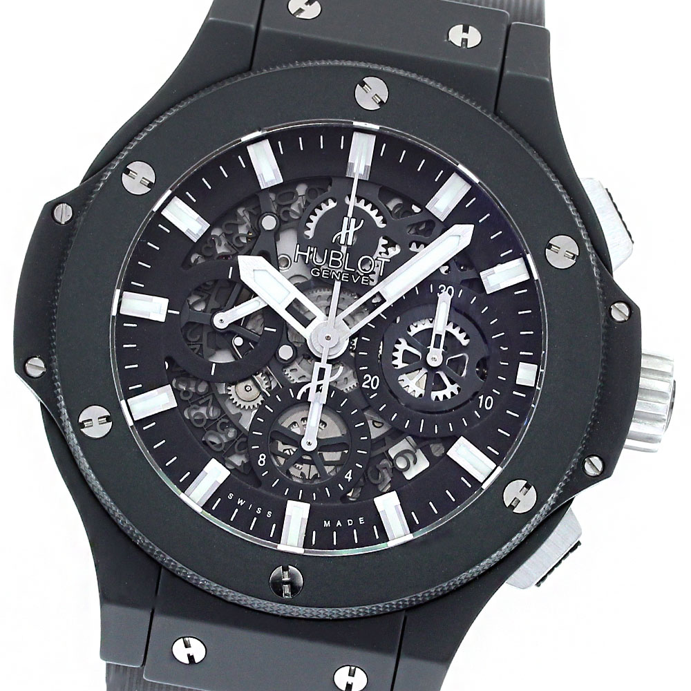 ウブロ HUBLOT 311.CI.1170.GR ビッグバン アエロバン ブラックマジック クロノグラフ 自動巻き メンズ 良品 メーカーOH済み_824023【中古】
