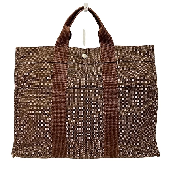 エルメス エールラインMM ブラウン バッグ トートバッグ 【中古】