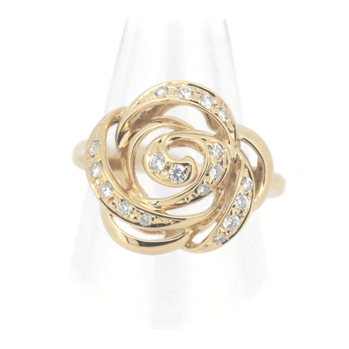 ダイヤモンド リング 指輪 0.22ct 10号 K18YG(18金 イエローゴールド) 質屋出品