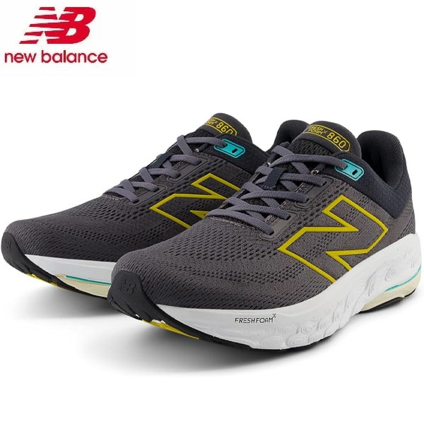 ニューバランス new balance シューズ M860 BLACK YELLOW M860A142E ジョギング ランニング メンズ