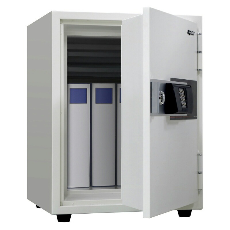 【開梱設置無料】日本アイエスケイ 耐火金庫 ゆとり収納シリーズ KU-55EK テンキー錠+電子ロック錠 53.2L 1時間耐火 信頼の日本製 地震 災害 防災