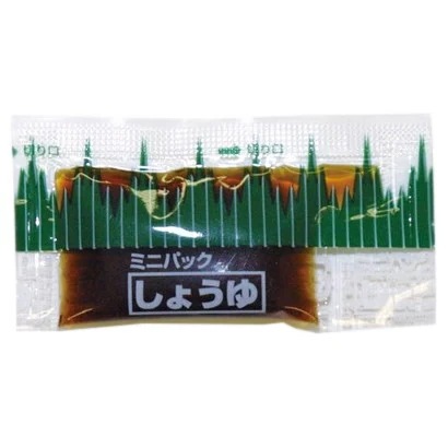 ミニパック醤油　バラン柄小　約3.0ml　750個×3箱【工場直送・代引き不可・時間指定不可・沖縄離島不可】