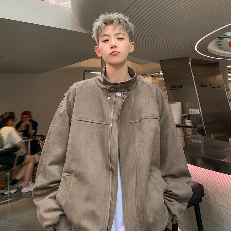 【2枚購入で100円OFF】今買いたいが特売！ジャケット男性秋新しいトップ緩いカジュアルジャケットジャケット