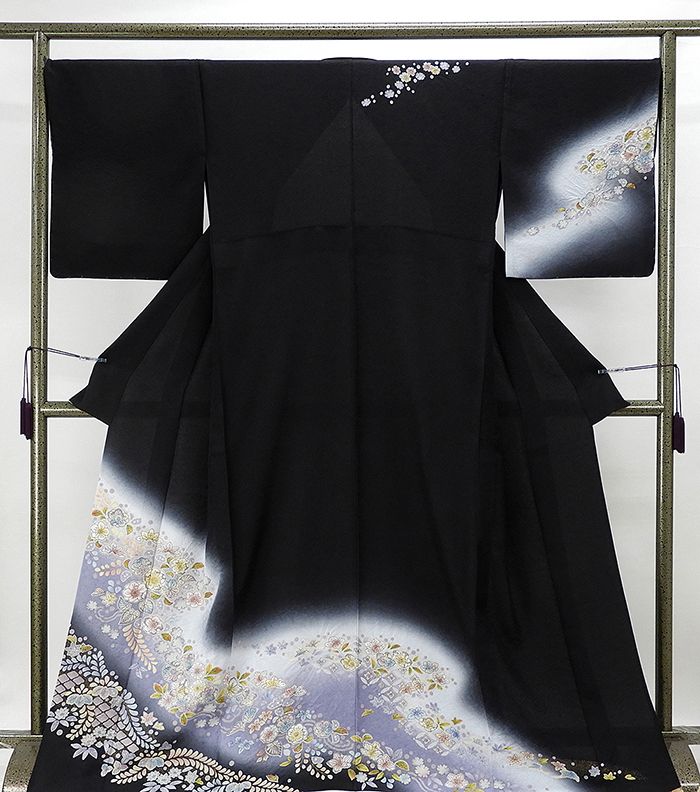 単衣 訪問着 新品仕立済 正絹 単衣 絞り辻が花模様 訪問着 新品 仕立て上がり 着物
