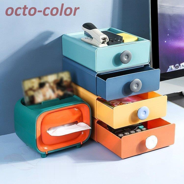 インテリア 雑貨 日用品 生活雑貨 事務用品 収納 整理整頓 片付け 卓上 机上 引き出し 小物入れ 片付け カラフル イエロー ブルー グリーン09]