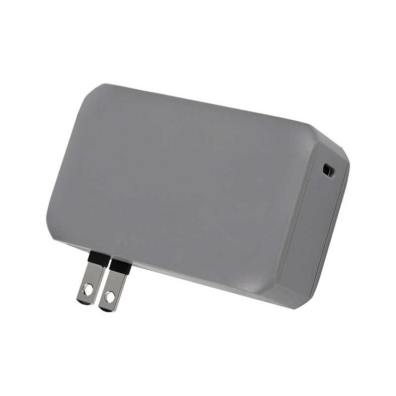 OWLTECH　ACモバイルバッテリー 最大PD20W対応 5000mAh ［USB Power Delivery対応］ グレー　OWL-LPBAC5001-GY