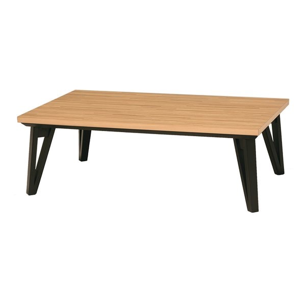 リビングコタツ 120×75cm ナチュラル 寄木細工調 ルーン120NA