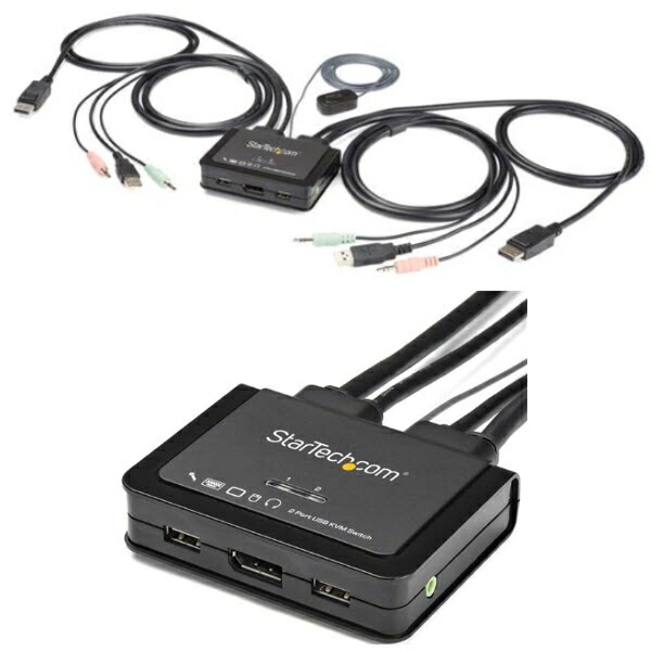StarTech.com [SV211DPUA4K] ケーブル一体型 2ポートUSB Display