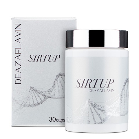 デアザフラビン含有加工食品　SIRTUP サーチュアップ 60カプセル（約2か月分） デアザフラビンを配合 TND1128 国内GMP認定工場製造