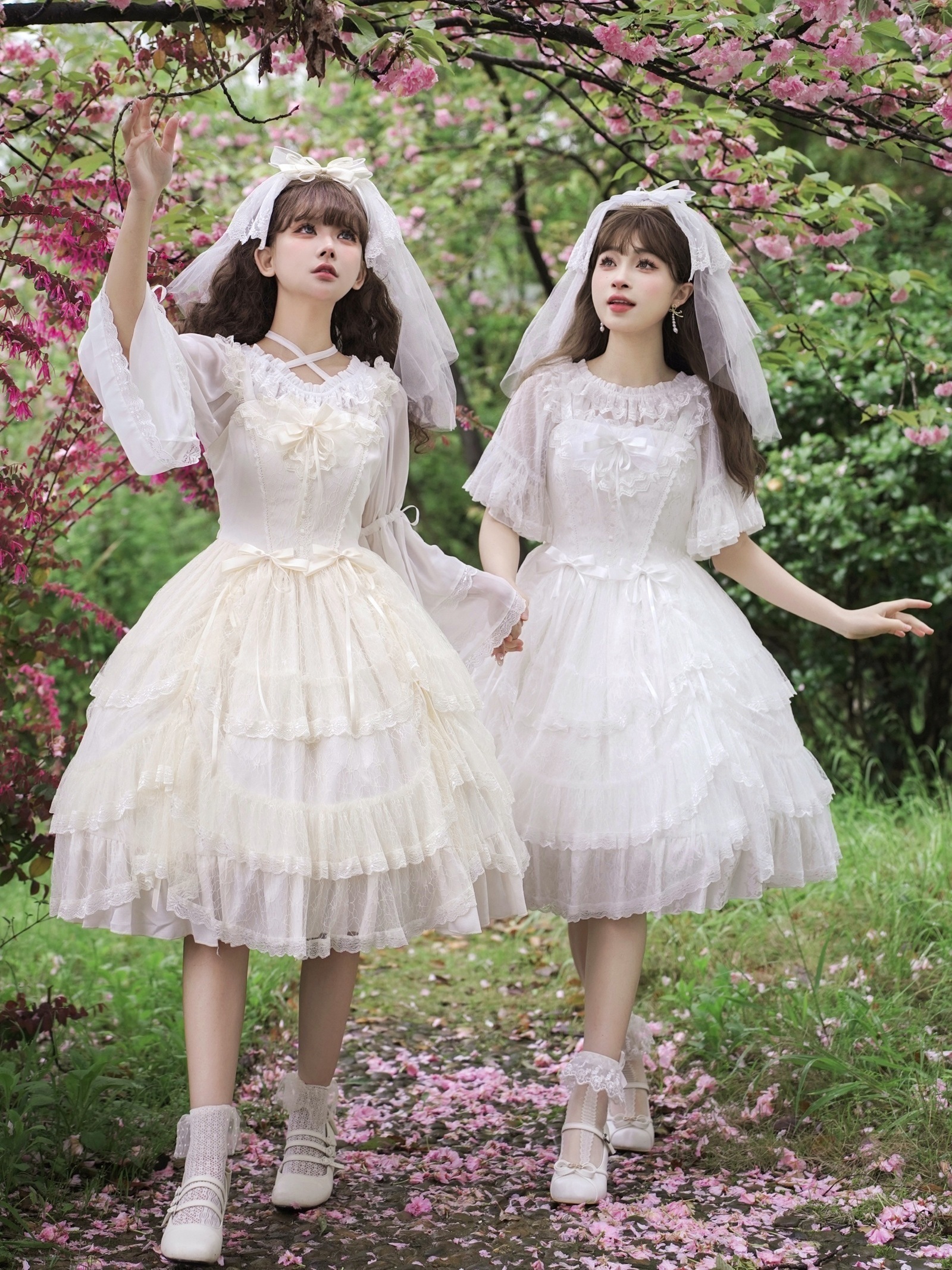 春夏ロリータロングスカートエレガントガール天使ロリータプリンセススカートロースカート 6,630円