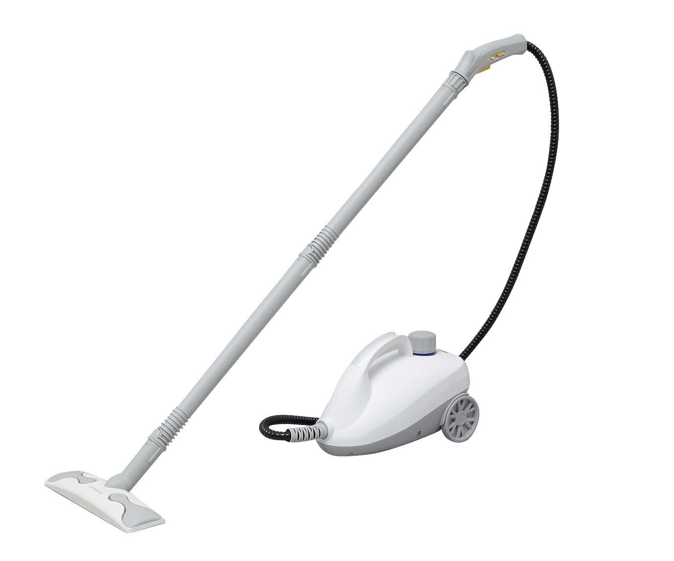 除菌 掃除 年末清掃 スチームクリーナーキャニスタータイプ 消臭 ホワイト STM-410E