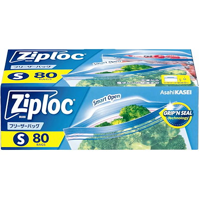 他サイト： 旭化成ホームプロダクツ　Ziploc(ジップロック)フリーザーバッグ S80枚 大容量品の商品画像