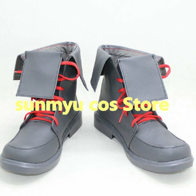 ボンバーガール グレイ コスプレ靴 ブーツ