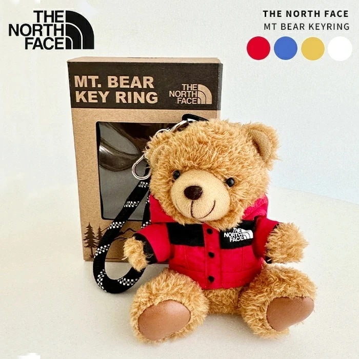 【送料無料】THE NORTH FACE / MT BEAR KEYRING　キーホルダー くま テディベア ぬいぐるみ バッグチャーム ロゴ キーリング ミニ