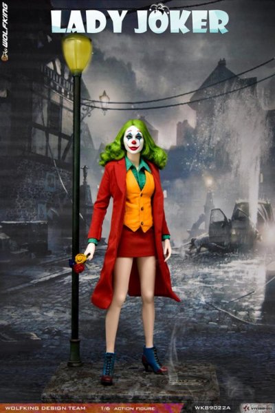 WOLFKING レディ ジョーカー 1/6 アクションフィギュア WK89022 地台付き