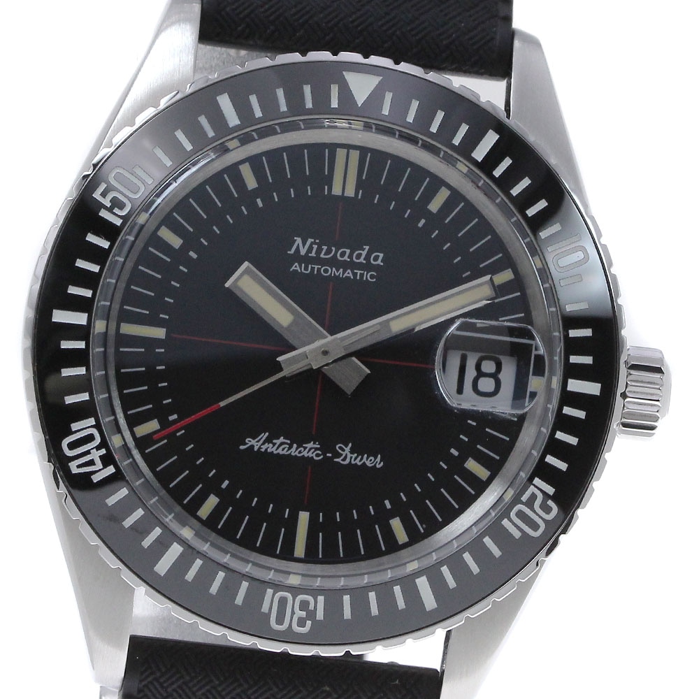 ニバダ グレンヒェン Nivada Grenchen 32038 アンタークティック ダイバー トロピック デイト 自動巻き メンズ 極美品 箱付き_846163【中古】