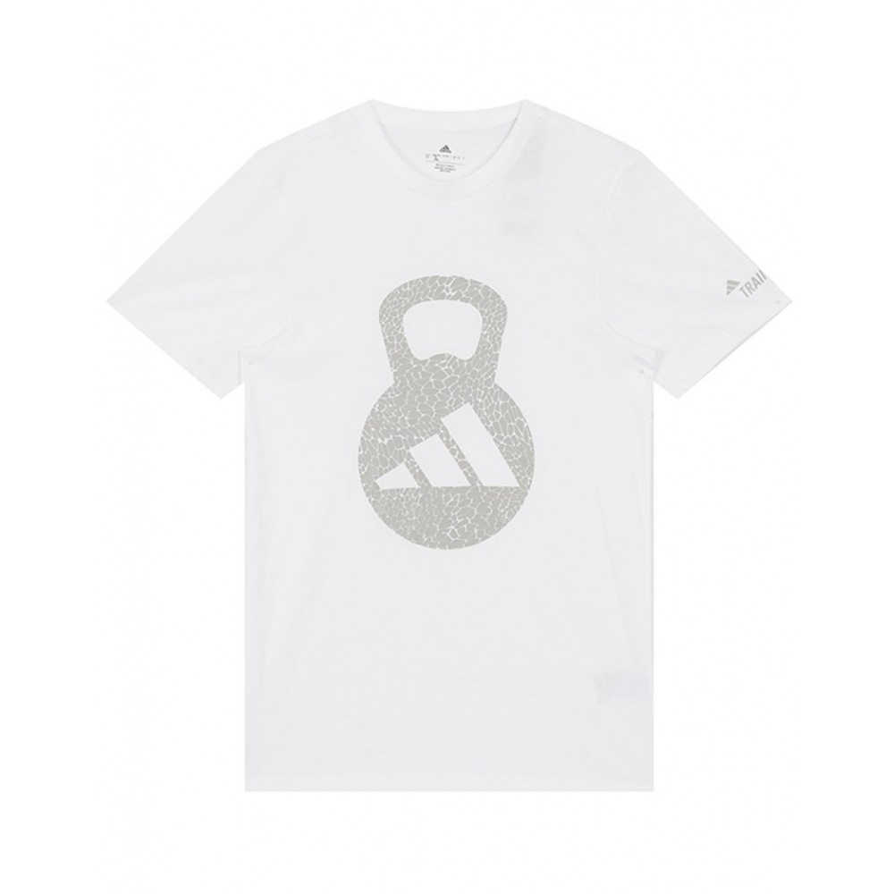 アディダスショートスリーブ T シャツ M ロゴケトルベルグラフィック T シャツ