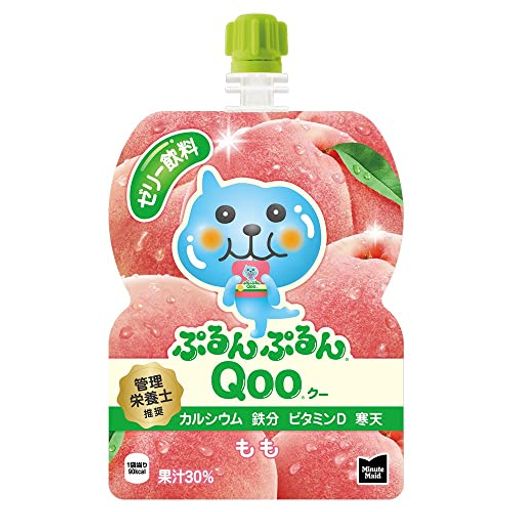 コカ・コーラ ぷるんぷるんQOO もも 125Gパウチ×30袋