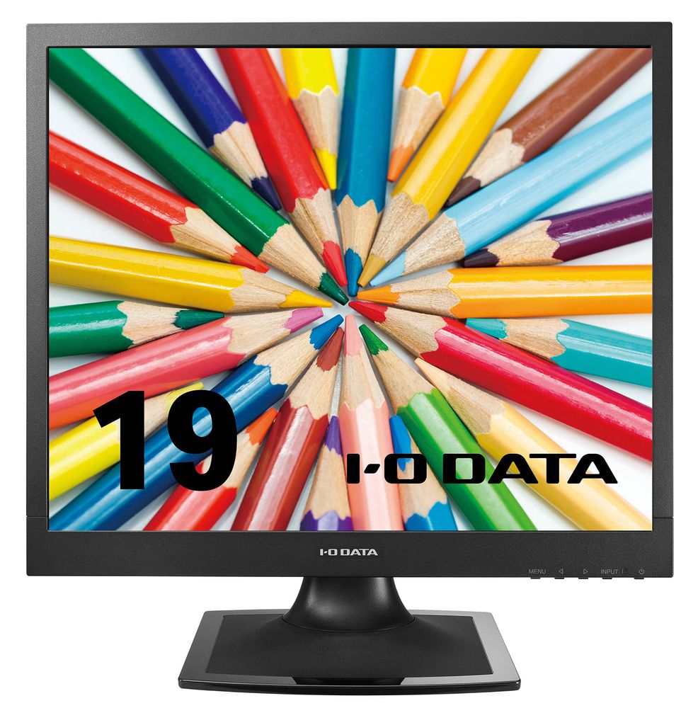 I/Oデータ スクエア液晶ディスプレイ(19型/ADS/SXGA 1280×1024/75Hz/5ms/D-sub・DVI-D/VESA/5年保証)(ブラック) LCDAD192SEDSBA