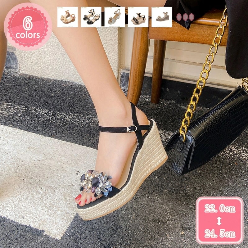 2000円OFFクーポン 3サンダル レディース ウェッジソール スエード 厚底 ジュート ジュート ストラップ ウェッジソールサンダル リゾート カジュアル 夏 雰囲気 ストラップサンダル 歩きやす