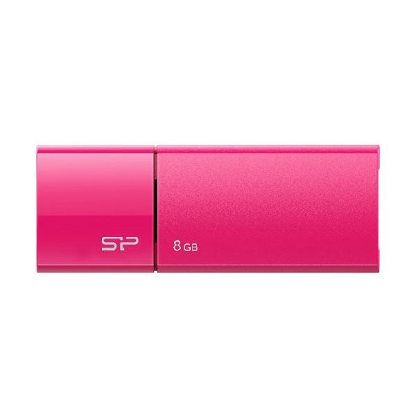 （まとめ） シリコンパワーUSB2.0フラッシュメモリ Ultima U05 8GB ピンク SP008GBUF2U05V1H 1個 10セット