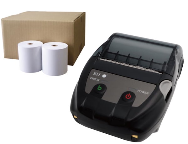 感熱式プリンター MP-B20とビジコム純正サーマルロール紙(ノーマル) セット