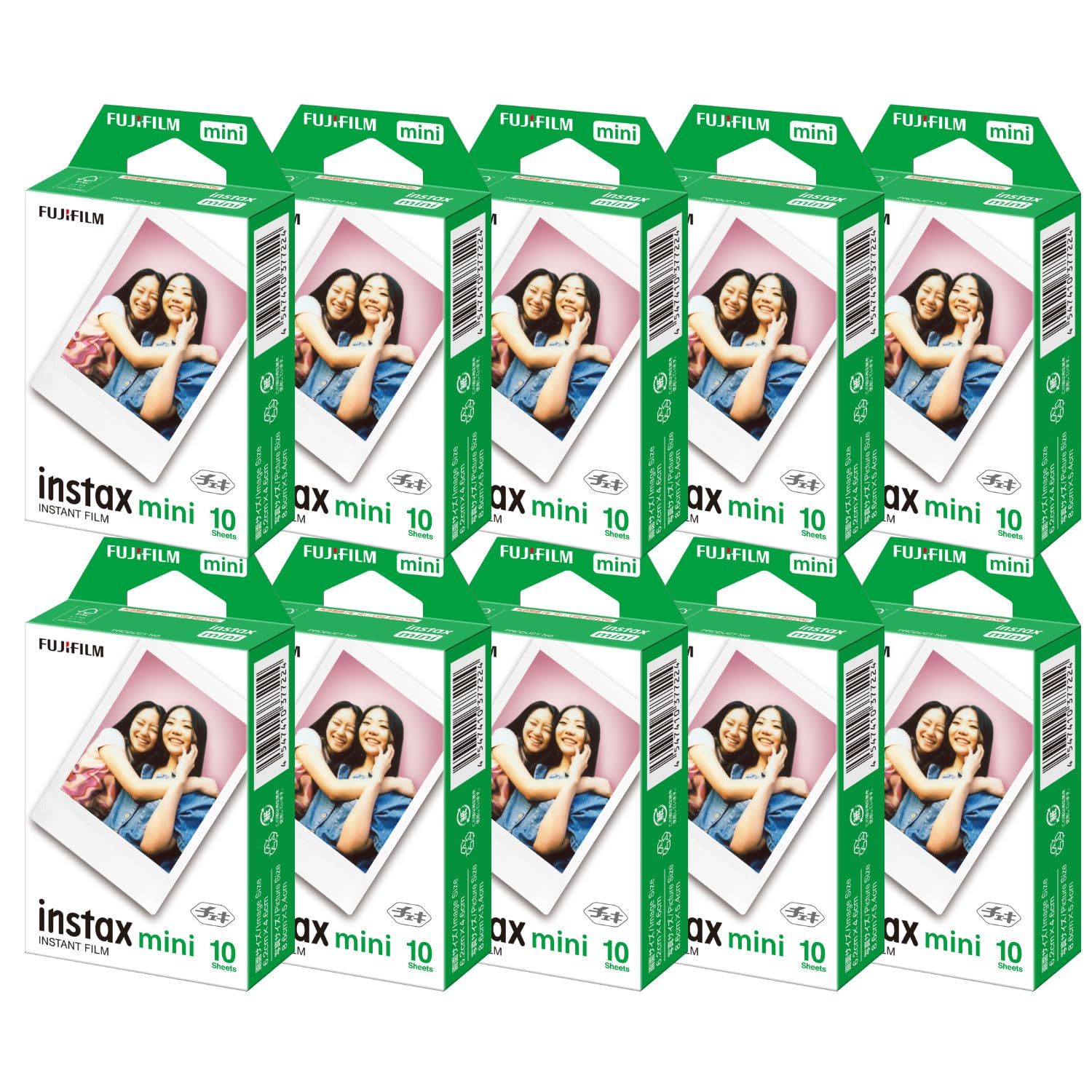 富士フイルム チェキフィルム instax mini 1パック品（10枚入）JP1×10コセット 14,508円