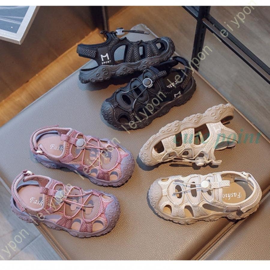 つま先保護 女の子 スポサン ジュニア サンダル スポーツサンダル スニーカー 男の子 アウトドア マリンシューズ 水陸両用 子供 キッズ 通気性 歩きやすい