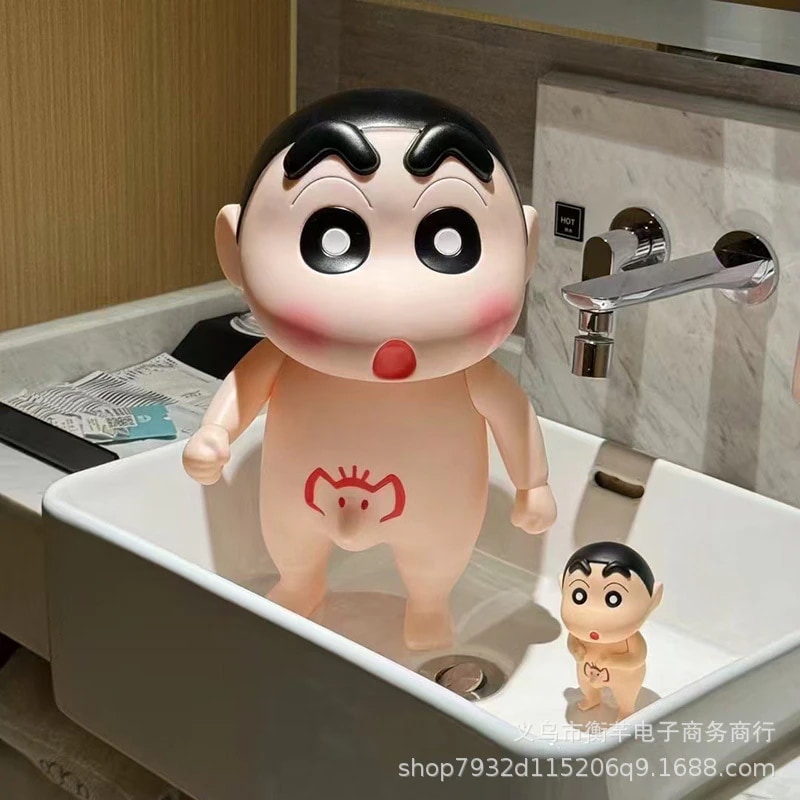 【急速出荷】45 cmシャワーキャップ風呂クレヨンしんちゃんフィギュア超大型置物野原しんのすけグッズぬいぐるみプレゼント