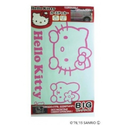 東洋マーク製作所 バイク・カーステッカー ハローキティラインカーステッカーLピンク KLSL-92267