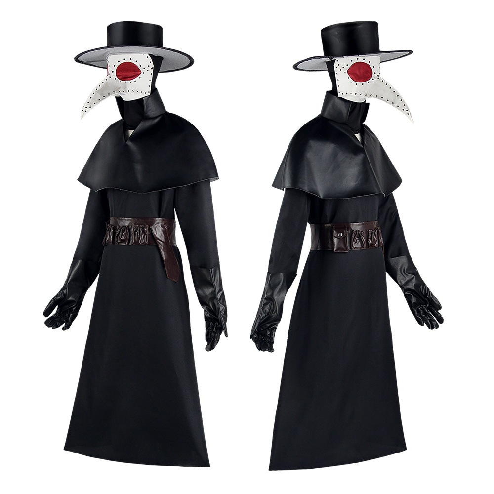 ハロウィン 男性のスタイル 疫病鳥医 cos服 暗い 地下牢 啄木のくちばし 映画キャラクターコスプレ衣装