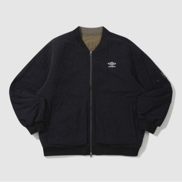 パディングJQS UP421CPJN1-BLKリバーシブルキルティングパディングボンバージャケット/ BLACK