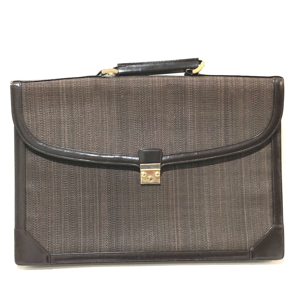 COMTESSE コンテス ビジネスバッグ カバン ハンドバッグ ホースヘアー ブラウン