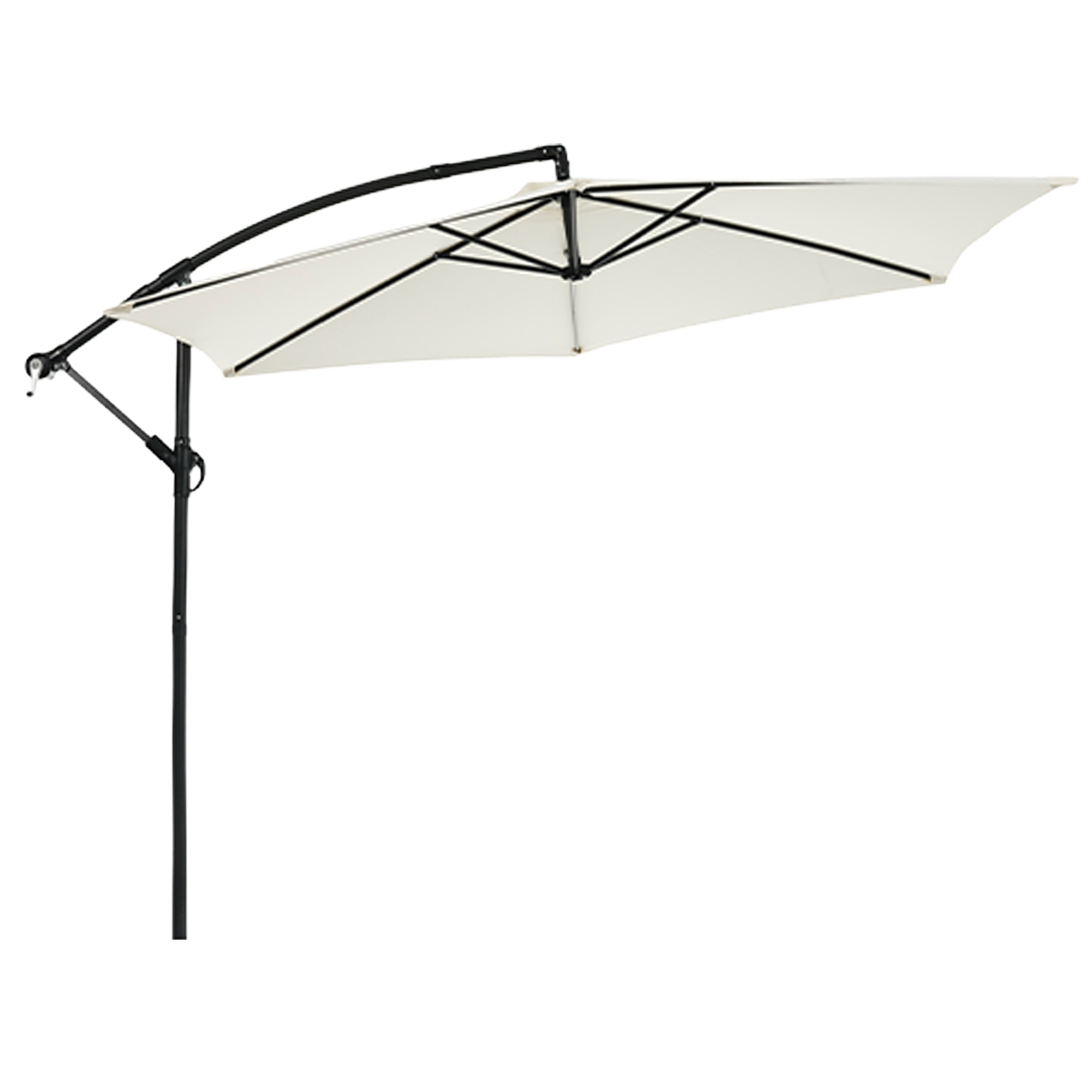 【2025新作 即納品　人気製品】【ベージュ】パラソル単体 直径300cm 30+UPF紫外線対策 角度調整 パラソルセット ベース パラソル ガーデンパラソル