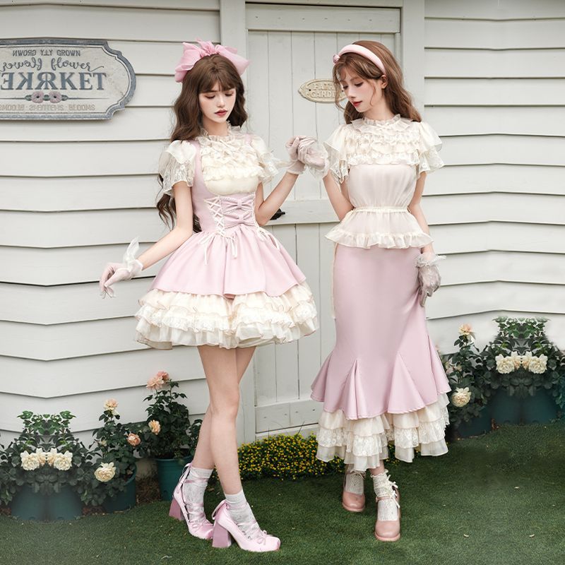 【送.料.無.料.急速発送】上着/胸当て/ロングキャミソールスカートツイスト