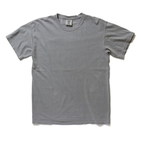 50回ウォツシュ加工ガーメント後染め6.2オンスヘビーウェイトTシャツ グレー L