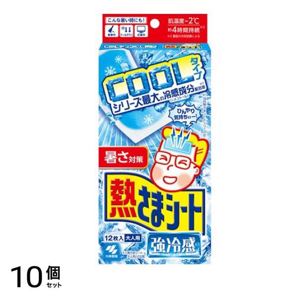 熱さまシート 強冷感 大人用 12枚入 10個セット 4,479円