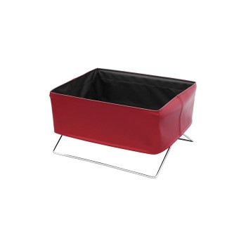 日本製 SAKI(サキ) ミニサイドワゴン 合皮 Sサイズ R-360 ワイン