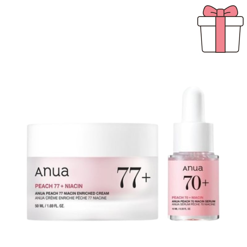 桃70ナイアシンクリーム 50ml + 桃70ナイアシンセラム 10ml